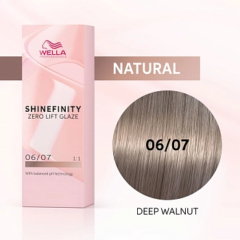 WELLA 06/07 гель-крем краска для волос / WE Shinefinity 60 мл, фото 3