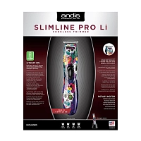 ANDIS Триммер для стрижки волос D-8 Slimline Pro Sugar Skull 0.1 мм, аккуммуляторно-сетевой, 4 насадки 2.45 W, фото 4