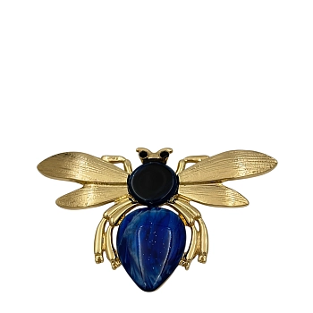 Брошь Жук синий космос