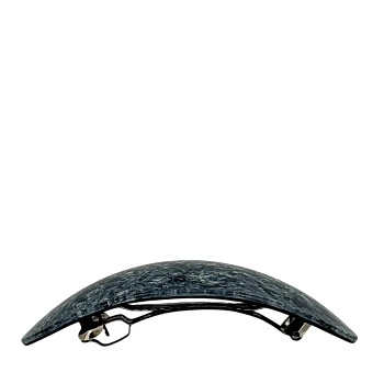 IWOU PROFESSIONAL Заколка - автомат Минерал овальная графитовая 4*10см, фото 3