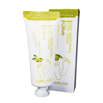 LEBELAGE Крем смягчающий для ног с маслом оливы / Lebelage Daily Moisturizing Olive Foot Cream 100 мл, фото 2