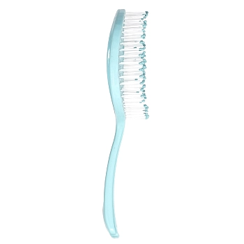 SOLOMEYA Расческа-мини для распутывания волос в форме леденца, Тиффани / Lollipop Shaped Mini Detangling Hair Brush Tiffany, фото 2