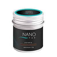 Хна для бровей в баночке, темно-коричневый / NanoTap dark brown 10 гр, NANO TAP