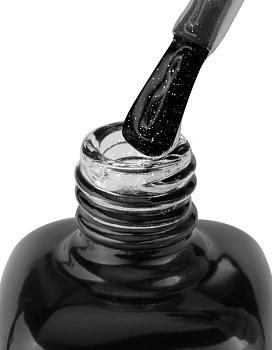 IQ BEAUTY Покрытие финишное для лака профессиональное глянцевое с шиммером / Shimmer top PROLAC + bioceramics 12.5 мл, фото 2