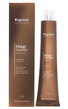 KAPOUS NA 9.201 краска для волос, очень светлый прозрачно-бежевый блонд / Magic Keratin 100 мл, фото 2