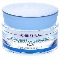 Крем осветляющий для зоны глаз СПФ15 / EyeС FLUOROXYGEN+C 30 мл, CHRISTINA