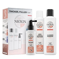 NIOXIN Набор для волос Система 3 (шампунь очищающий 150 мл, кондиционер увлажняющий 150 мл, маска питательная 50 мл), фото 1