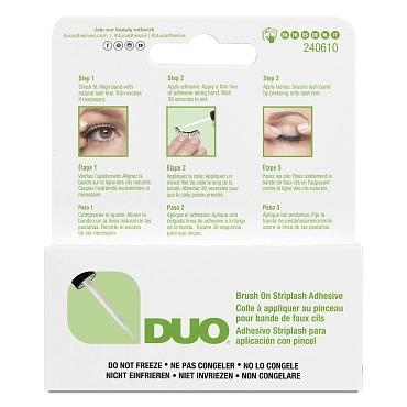 DUO Клей для накладных ресниц с витаминами прозрачный с кистью / Duo Brush On Clear Adhesive 5г