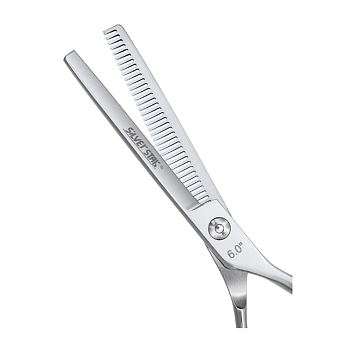 SILVER STAR Ножницы филировочные односторонние эргономичные, гравировка на ручках 6