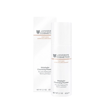 JANSSEN COSMETICS Пудра очищающая осветляющая / Melafadin Cleansing Powder FAIR SKIN 60 г, фото 2