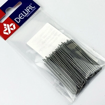 DEWAL PROFESSIONAL Шпильки серебристые, прямые 45 мм, 60 шт/уп (на блистере), фото 2