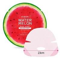 HOLIKA HOLIKA Маска тканевая увлажняющая для лица, арбуз / Watermelon Mask Sheet 25 мл, фото 2