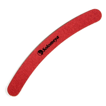 Пилка для ногтей 100/100 Бумеранг / Curved Pink File 