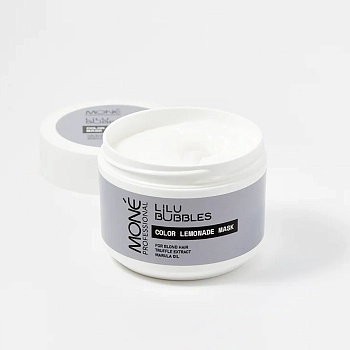 MONE PROFESSIONAL Маска для интенсивного ухода и питания осветленных волос / LILU BUBBLES COLOR LEMONADE MASK 300 мл, фото 3