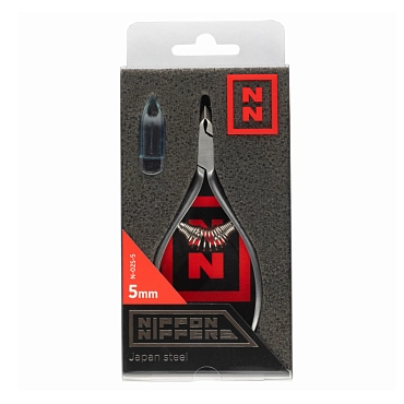 NIPPON NIPPERS Кусачки для кутикулы, спиральная пружина, матовые, лезвие 5 мм