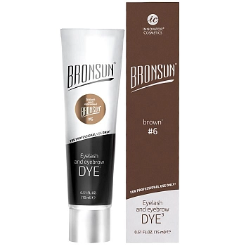 BRONSUN Краска для ресниц и бровей, коричневый / BRONSUN #6 15 мл, фото 7