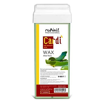 RUNAIL Воск для депиляции, алоэ вера / Cardi 100 мл, фото 2