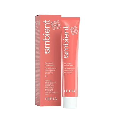 TEFIA 5.5 крем-краска перманентная для волос, светлый брюнет красный / AMBIENT 60 мл
