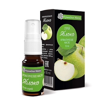 КРЫМСКИЕ МАСЛА Масло ароматическое Яблоко, спрей / Крымские масла 10 мл, фото 2