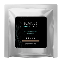 Хна для бровей в саше, серо-коричневый / NanoTap grey brown 10 гр, NANO TAP