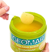 GEOMAR Скраб-талассо осветляющий с гранулами лимона для тела 600 г, фото 4
