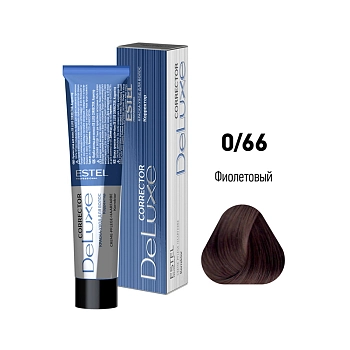 ESTEL PROFESSIONAL 0/66 краска-корректор для волос, фиолетовый / DE LUXE Correct 60 мл, фото 2