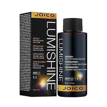 JOICO 6NG крем-краска безаммиачная для волос / Lumishine Demi-Permanent Liquid Color Natural Golden Dark Blonde 60 мл, фото 3