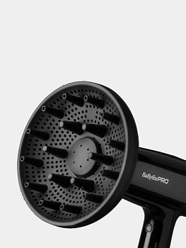 BABYLISS PRO Фен BaByliss PRO Falco Black/Silver, 2000Вт, 2 насадки, фото 6