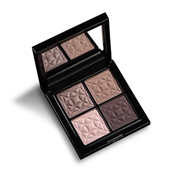 LARTE DEL BELLO Палетка теней, 02 коричневый баклажан / Quadro Eleganto daily smoky 8 гр, фото 3