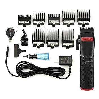BABYLISS PRO Машинка для стрижки BaByliss PRO BOOST+ BLACK&RED, 8 насадок, фото 5
