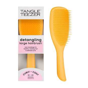 TANGLE TEEZER Расческа для волос / The Large Ultimate Detangler Naturally Curly Daffodil Yellow, фото 6