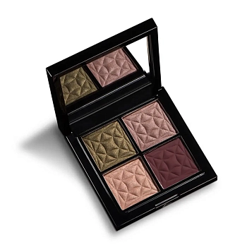 LARTE DEL BELLO Палетка теней, 03 оливково-бордовая / Quadro Eleganto shocking chic 8 гр, фото 3