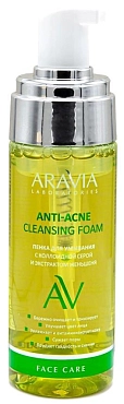 ARAVIA Пенка для умывания с коллоидной серой и экстрактом женьшеня / Anti-Acne Cleansing Foam 150 мл