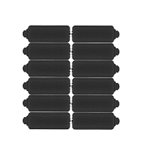 DEWAL PROFESSIONAL Бигуди поролоновые, черные d 22 мм 12 шт, фото 2
