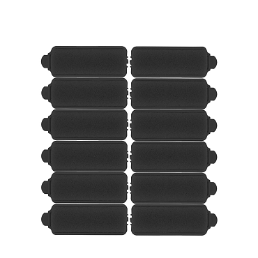 DEWAL PROFESSIONAL Бигуди поролоновые, черные d 22 мм 12 шт