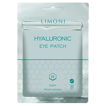 LIMONI Патчи для век увлажняющие с гиалуроновой кислотой / Hyaluronic Eye Patch 30 шт