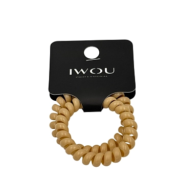 Резинка пружинка Глянец бежевая 2шт