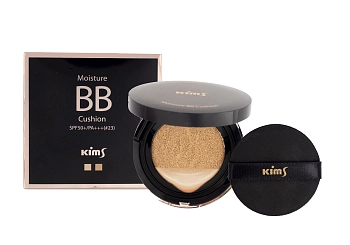 KIMS Средство тональное BB-кушон SPF50+/PA+++(#23, ), светло-бежевый / Moisture BB Cushion 2 х 15 г, фото 4