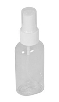 Бутылочка пластиковая прозрачная с распылителем 50 мл, IRISK PROFESSIONAL