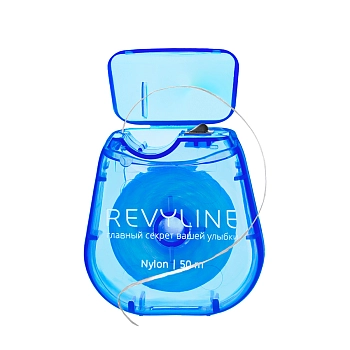 REVYLINE Нить зубная вощеная, нейлон, 50 м, синяя / Revyline, фото 4