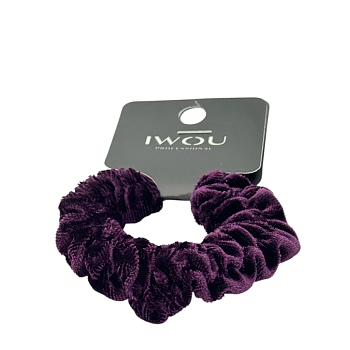 IWOU PROFESSIONAL Резинка для волос Каракуль фиолетовая 1шт, фото 2