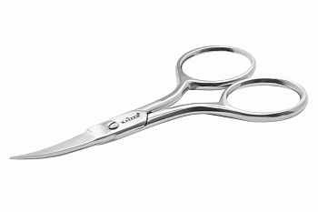 KAIZER Ножницы маникюрные, закругленные, серебро, ручная алмазная заточка, фото 3