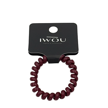 Резинка пружинка Глянец бордовая 1шт