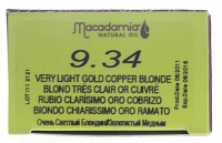 MACADAMIA NATURAL OIL 9.34 краска для волос, очень светлый золотистый медный блондин / MACADAMIA COLORS 100 мл, фото 4