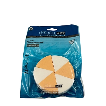 Спонжи косметические треугольники 6шт/NoellART