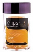 Масло для восстановления, питания и увлажнения волос, желтые капсулы / Pro-Keratin Complex Smooth & Silky 50 шт (45 г), ELLIPS