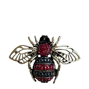Брошь "Рубиновая пчела"