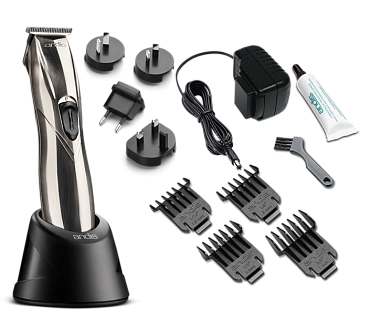 ANDIS Триммер для стрижки волос D-8 Slimline Pro 0.1 мм, аккумуляторно-сетевой, 4 насадки, 2.45 W