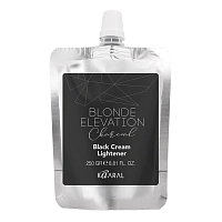 Крем осветляющий черный угольный для волос / BLONDE ELEVATION CHARCOAL Black Cream Lightener 250 г, KAARAL
