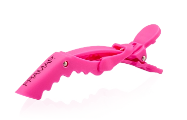 FRAMAR Зажим с прорезиненным покрытием, фуксия / Rubberized Jaw Clip 4 шт